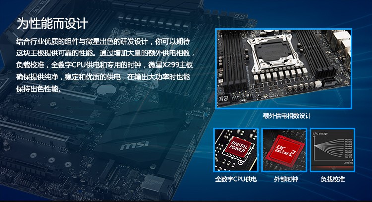 I\/微星 X299 SLI PLUS高端电竞游戏主板LGA2